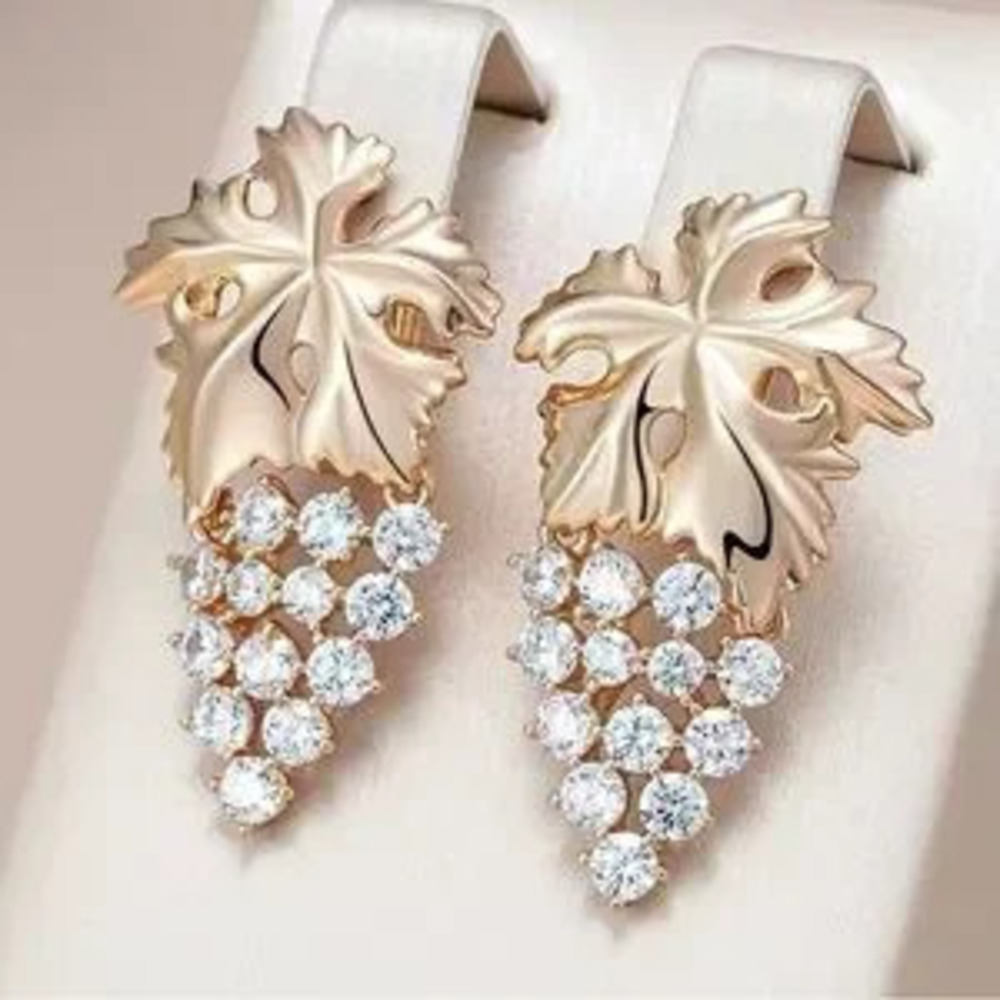 New Grape Diamond Earrings